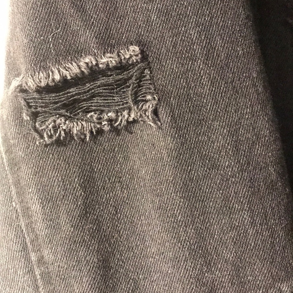 Distressed jean jacket. - Picture 2 of 2